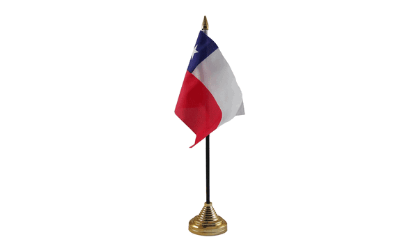 Chile Table Flags